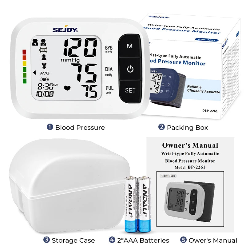 Digital Wrist Blood Pressure Monitor