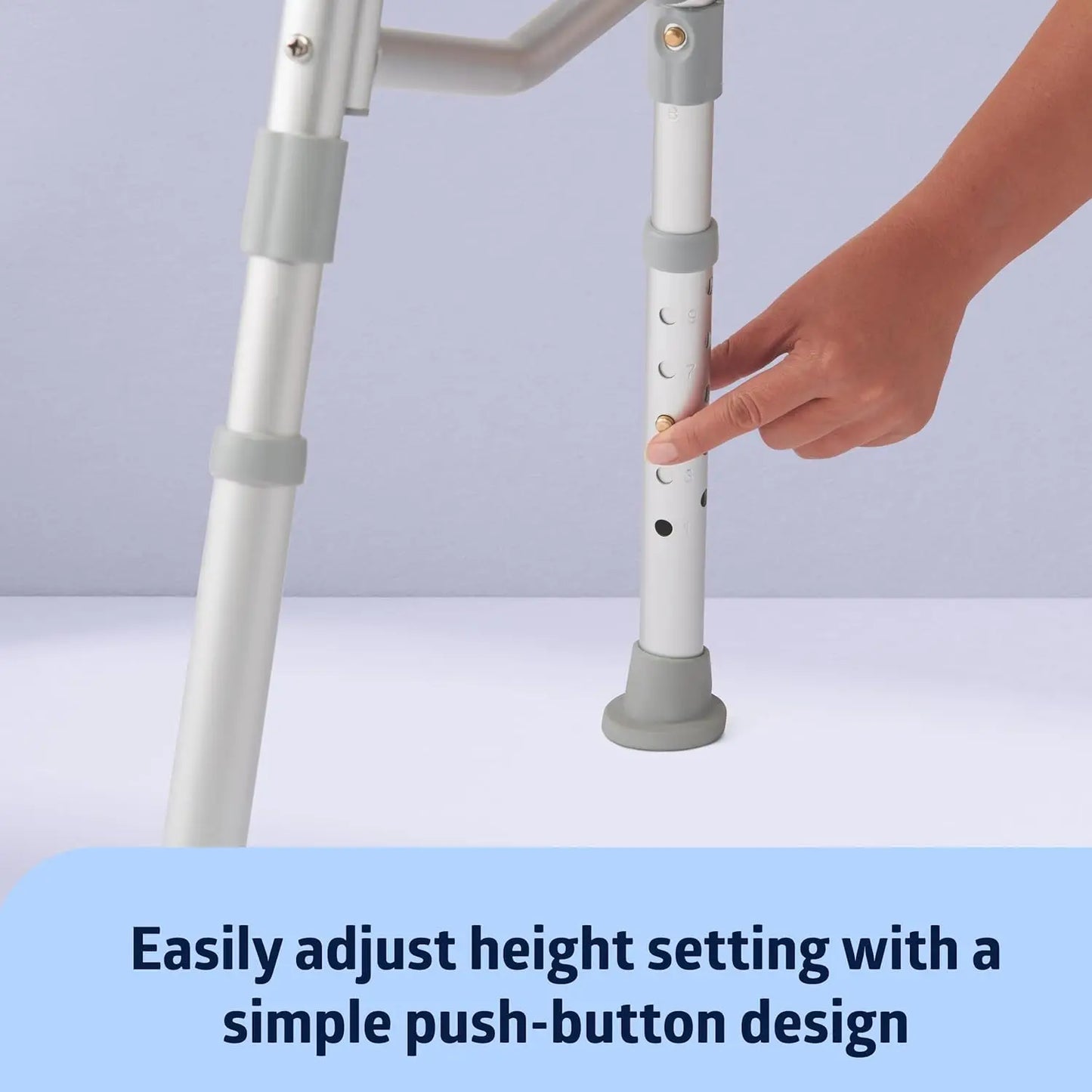 Adjustable Slip-Resistant Shower Bench