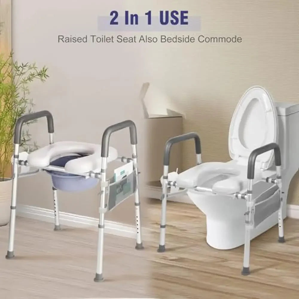 4-in-1 Adjustable Commode Chair