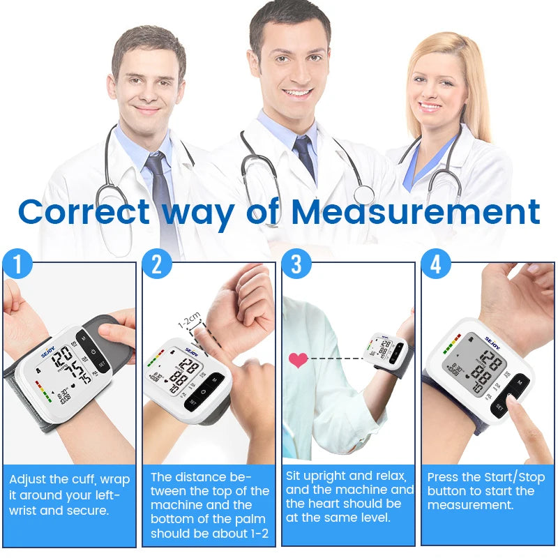 Digital Wrist Blood Pressure Monitor
