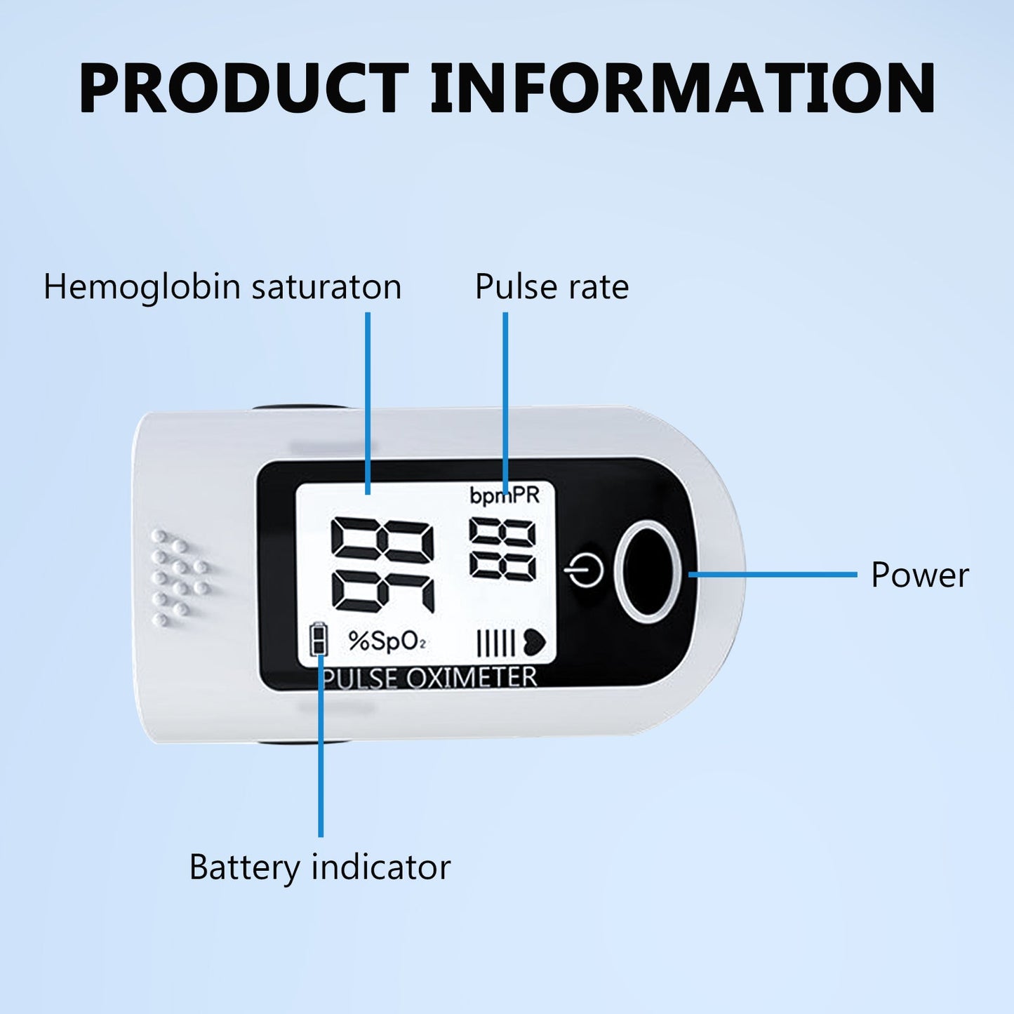 Blood Oxygen Meter SpO2 Monitor