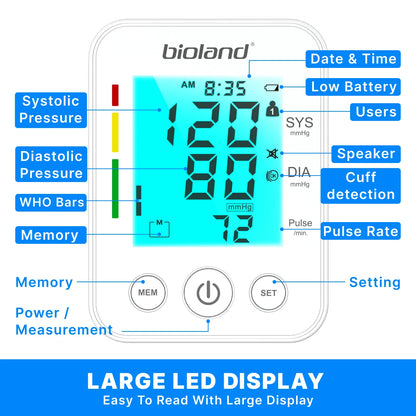 Upper Arm Blood Pressure Monitor